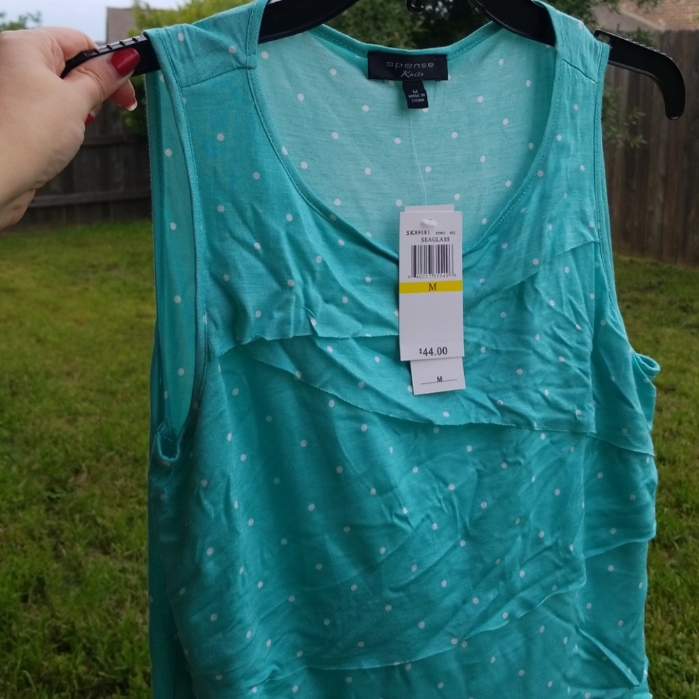 🆕 Seaglass Polka-dot Cascading Top